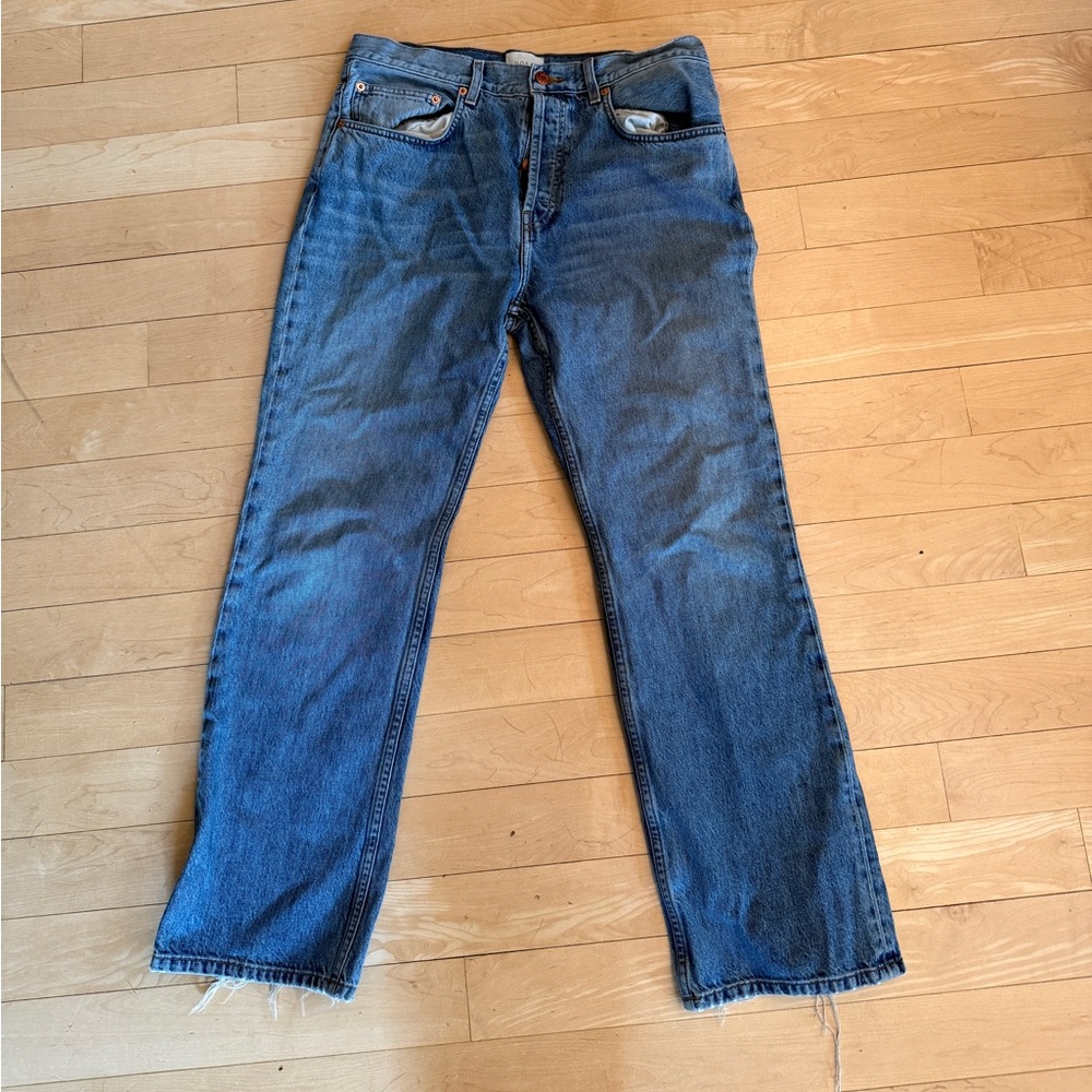 Doen Light Wash Straight Leg Jeans